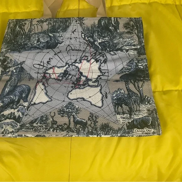 Dior Platinum 2025 : Around The World Straw Tote Beach Bag. brand new not used - Picture 2 of 8